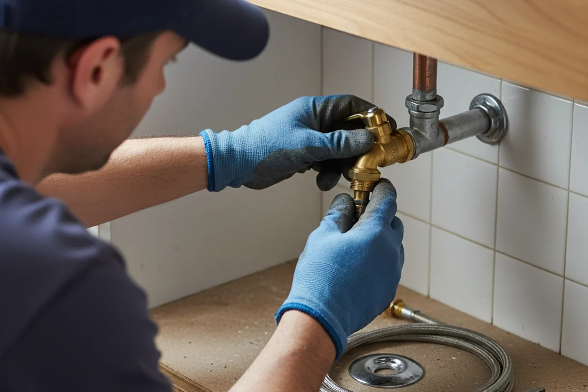 Shutoff valve and fitting work during Faucet and Fixture Repair in Potts Grove